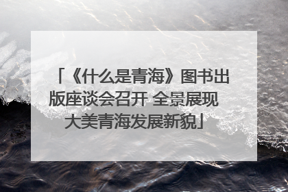 《什么是青海》图书出版座谈会召开 全景展现大美青海发展新貌