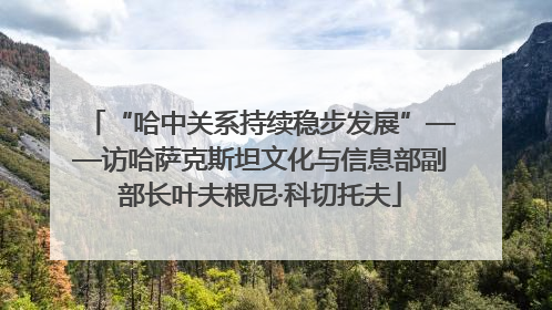 “哈中关系持续稳步发展”——访哈萨克斯坦文化与信息部副部长叶夫根尼·科切托夫