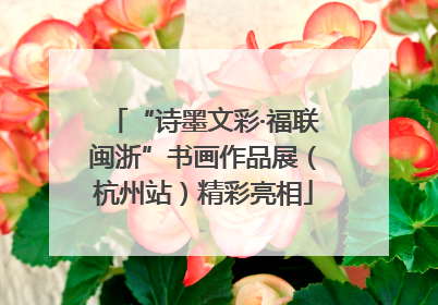 “诗墨文彩·福联闽浙”书画作品展（杭州站）精彩亮相
