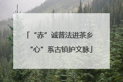 “赤”诚普法进茶乡 “心”系古镇护文脉