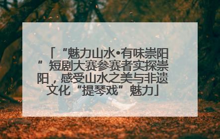 “魅力山水•有味崇阳”短剧大赛参赛者实探崇阳，感受山水之美与非遗文化“提琴戏”魅力