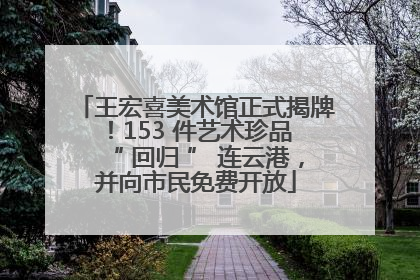 王宏喜美术馆正式揭牌！153 件艺术珍品 “ 回归 ” 连云港，并向市民免费开放