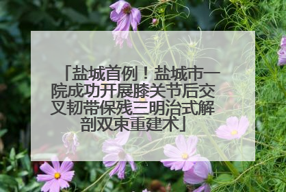 盐城首例！盐城市一院成功开展膝关节后交叉韧带保残三明治式解剖双束重建术