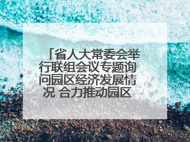 省人大常委会举行联组会议专题询问园区经济发展情况 合力推动园区经济高质量发展 王宁主持会议并讲话 王予波带队到会应询