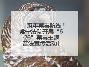 筑牢禁毒防线！常宁法院开展“6·26”禁毒主题普法宣传活动