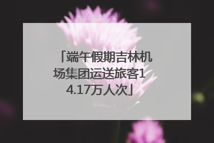 端午假期吉林机场集团运送旅客14.17万人次