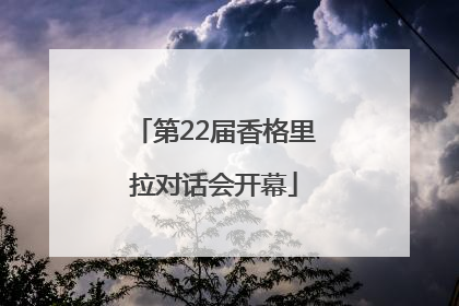 第22届香格里拉对话会开幕