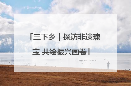 三下乡｜探访非遗瑰宝 共绘振兴画卷
