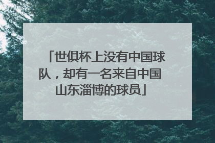 世俱杯上没有中国球队,却有一名来自中国山东淄博的球员