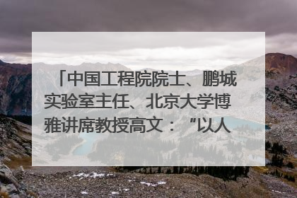 中国工程院院士、鹏城实验室主任、北京大学博雅讲席教授高文：“以人为本 智能向善” 推动文化与科技相生相促｜聚焦2025文化强国建设高峰论坛