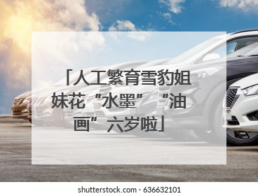 人工繁育雪豹姐妹花“水墨”“油画”六岁啦