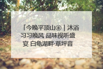 今晚平顶山⑧｜沐浴习习晚风 品味视听盛宴 白龟湖畔·草坪音乐会激情上演