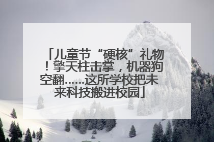 儿童节“硬核”礼物！擎天柱击掌，机器狗空翻……这所学校把未来科技搬进校园