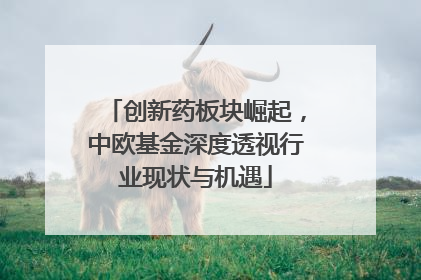 创新药板块崛起，中欧基金深度透视行业现状与机遇