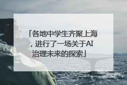 各地中学生齐聚上海，进行了一场关于AI治理未来的探索