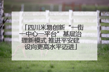四川米易创新“一街一中心一平台”基层治理新模式 推进平安建设向更高水平迈进