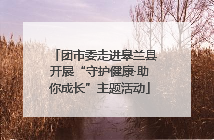 团市委走进皋兰县开展“守护健康·助你成长”主题活动