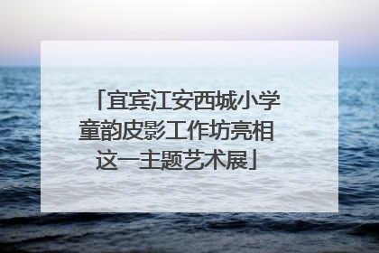 宜宾江安西城小学童韵皮影工作坊亮相这一主题艺术展