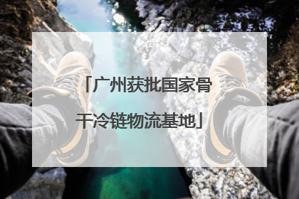 广州获批国家骨干冷链物流基地