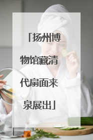 扬州博物馆藏清代扇面来泉展出