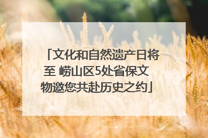 文化和自然遗产日将至 崂山区5处省保文物邀您共赴历史之约