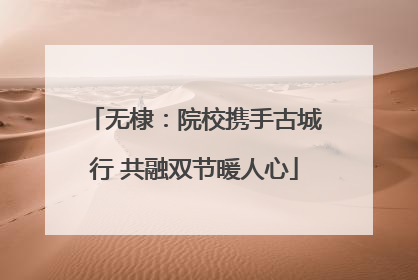 无棣：院校携手古城行 共融双节暖人心