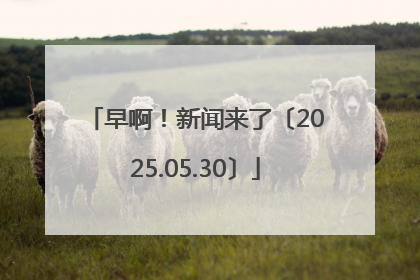 早啊！新闻来了〔2025.05.30〕