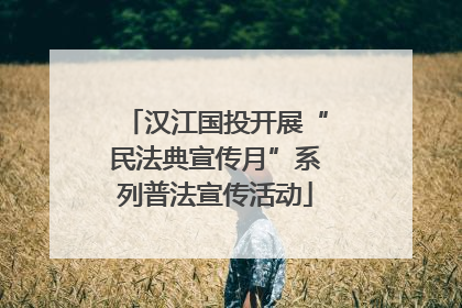 汉江国投开展“民法典宣传月”系列普法宣传活动
