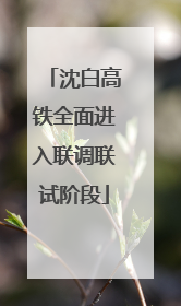 沈白高铁全面进入联调联试阶段