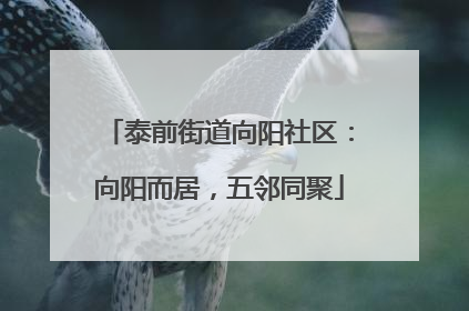 泰前街道向阳社区：向阳而居，五邻同聚