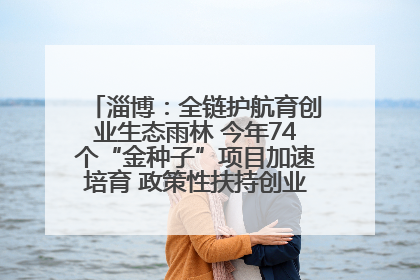 淄博：全链护航育创业生态雨林 今年74个“金种子”项目加速培育 政策性扶持创业9754人