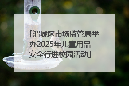 渭城区市场监管局举办2025年儿童用品安全行进校园活动