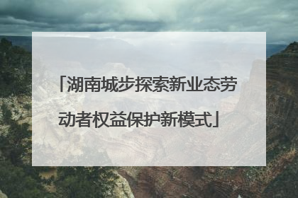 湖南城步探索新业态劳动者权益保护新模式