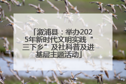 溆浦县：举办2025年新时代文明实践“三下乡”及社科普及进基层主题活动
