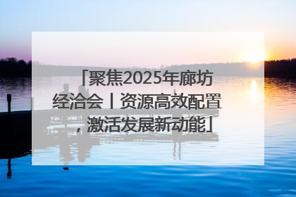 聚焦2025年廊坊经洽会丨资源高效配置，激活发展新动能