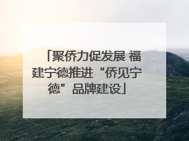 聚侨力促发展 福建宁德推进“侨见宁德”品牌建设