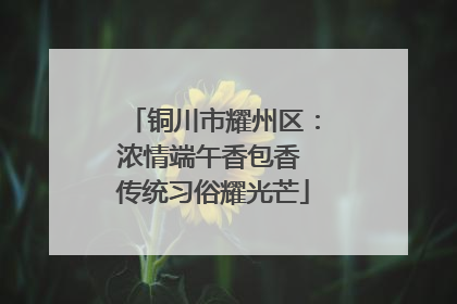 铜川市耀州区：浓情端午香包香 传统习俗耀光芒