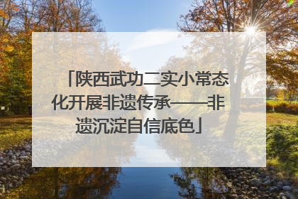 陕西武功二实小常态化开展非遗传承——非遗沉淀自信底色