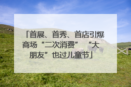 首展、首秀、首店引爆商场“二次消费” “大朋友”也过儿童节
