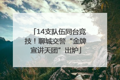 14支队伍同台竞技！聊城交警“金牌宣讲天团”出炉