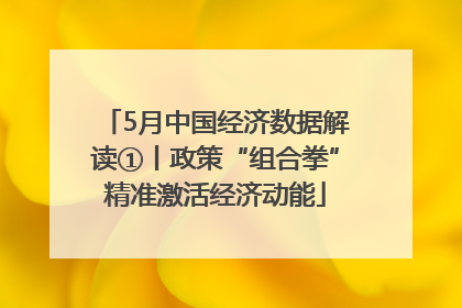 5月中国经济数据解读①丨政策“组合拳”精准激活经济动能
