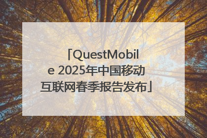 QuestMobile 2025年中国移动互联网春季报告发布